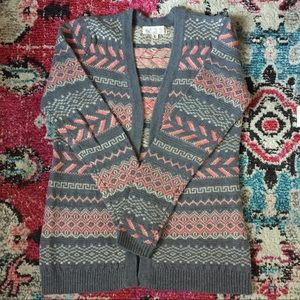 Tribal Design Cardigan
